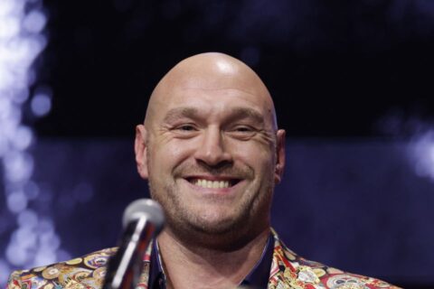 Boxing - Tyson Fury v Oleksandr Usyk - Press Conference - HERE at Outernet, London, Britain - November 16, 2023 Tyson Fury during the press conference Action Images via Reuters/Andrew Couldridge